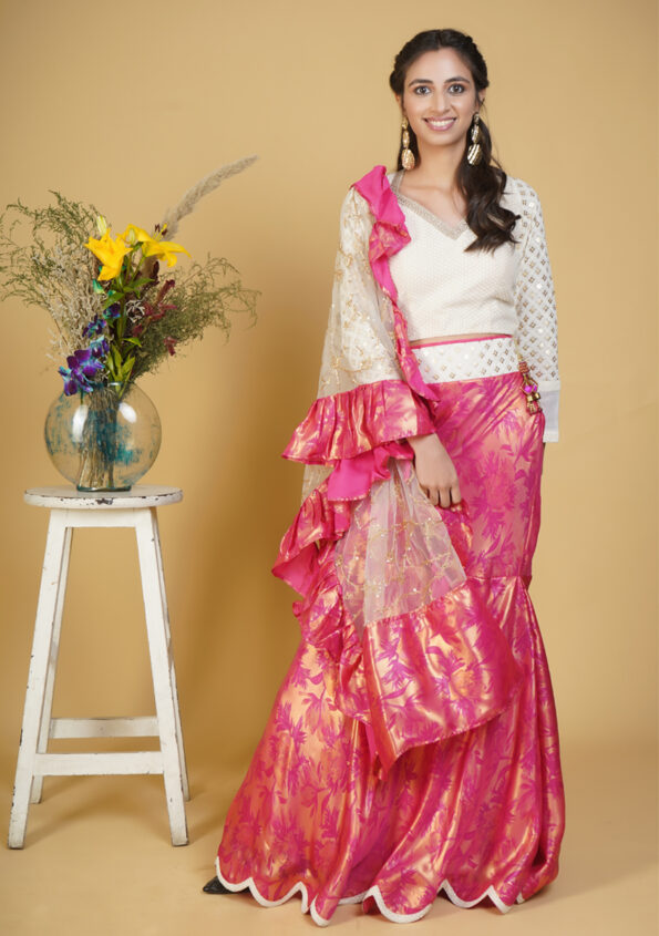 Pink-Fishcut-Lehenga-Set-01