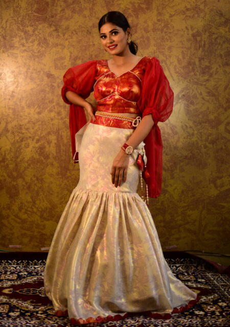 Maroon double layered kalidar lehenga by Frontier Raas | Bridal lehngas,  Indian wedding gowns, Lehnga designs
