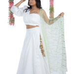 White-Threadwork-Lehenga-And-Net-Dupatta-01