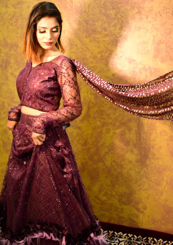 Wine-Lehenga-Set-01